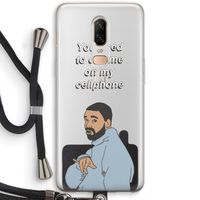 Hotline bling: OnePlus 6 Transparant Hoesje met koord