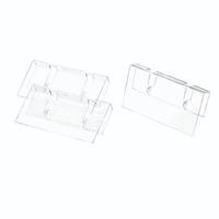 iDesign - Label Clips, Set van 3 Stuks, Kunststof, Transparant - iDesi