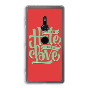 Turn hate into love: Sony Xperia XZ2 Transparant Hoesje