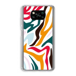 Colored Zebra: Xiaomi Poco X3 NFC Transparant Hoesje