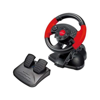 xlyne EG103 game controller Stuur PC,Playstation 2,Playstation 3 Digitaal Zwart, Rood