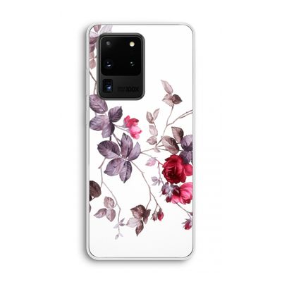 Mooie bloemen: Samsung Galaxy S20 Ultra Transparant Hoesje