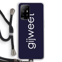 Gijweet: Oppo A95 5G Transparant Hoesje met koord