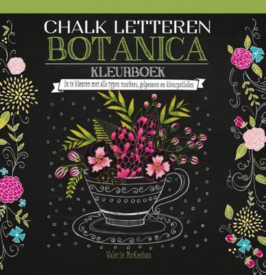 BBNC Creatief Chalk letteren Botanica kleurboek
