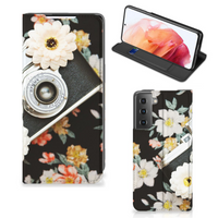 Samsung Galaxy S21 Stand Case Vintage Camera - thumbnail