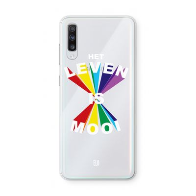 Het Leven Is Mooi: Samsung Galaxy A70 Transparant Hoesje