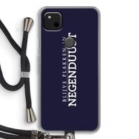 Blijve plakken in Negenduust: Pixel 4a Transparant Hoesje met koord