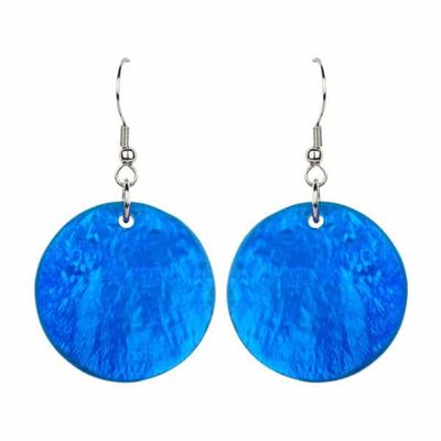 Oorhangers Capiz Schelpen Blauw