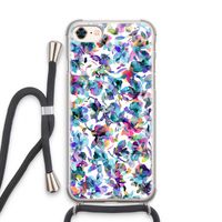Hibiscus Flowers: iPhone 8 Transparant Hoesje met koord