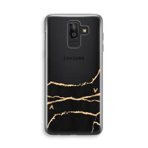 Gouden marmer: Samsung Galaxy J8 (2018) Transparant Hoesje