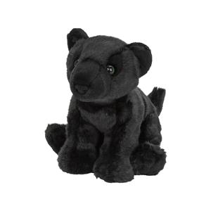 Nature Planet pluche panter - zwart - 22 cm - knuffeldier - panter knuffels