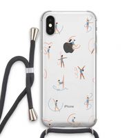 Dancing #3: iPhone XS Transparant Hoesje met koord