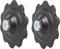 Derailleurwieltjes standaard 5-10 speed zwart 2 stuks