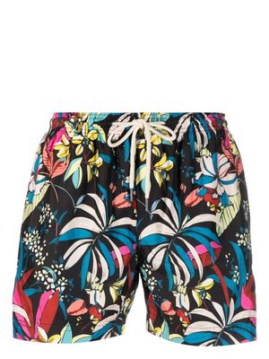 PENINSULA SWIMWEAR short de bain à fleurs - Bleu