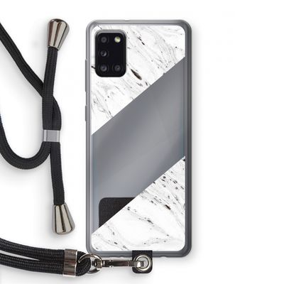 Biggest stripe: Samsung Galaxy A31 Transparant Hoesje met koord