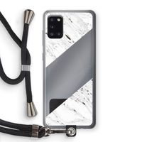 Biggest stripe: Samsung Galaxy A31 Transparant Hoesje met koord
