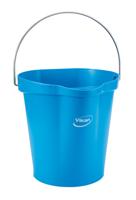 Emmer vikan met schenktuit en maat 12l blauw