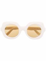 Lapima lunettes de soleil Paula Natural Vintage - Blanc