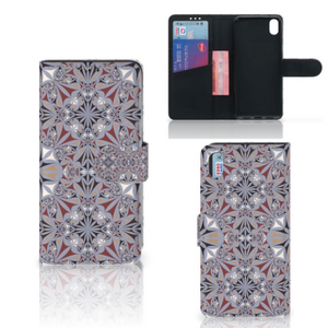 Xiaomi Redmi 7A Bookcase Flower Tiles