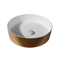 Waskom By Goof Tess | 39 cm | Solid surface | Rond | Goud