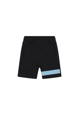 Malelions Junior Captain Shorts Zwart / Blauw maat
