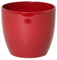 Floran bloempot boule 22,5x19,5 cm wijnrood