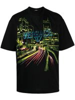 Versace t-shirt City Lights à broderies - Noir - thumbnail