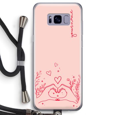 Love is in the air: Samsung Galaxy S8 Transparant Hoesje met koord