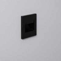 Led verlichting trap zwart &apos;Karel&apos; inbouw 3 kleuren 1,5W 94mm