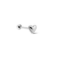Karma Piercing Royal Heart | Zilver Karma Piercing Royal Heart | Zilver