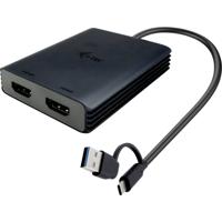 i-tec USB Adapter [1x USB-C, USB-A - 2x HDMI] I-TEC USB-A/USB-C Dual 4K HDMI VideoAda. 0.27 m