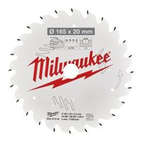 Milwaukee Accessoires Cirkelzaagblad P W 165x20x2,2x24ATB - 4932471294 - 4932471294