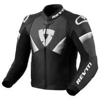 REV'IT! Argon 2 jacket, Leren motorjas, Zwart Wit