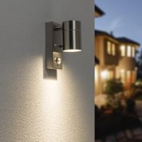 Mason wandlamp - 4000K neutraal wit - Bewegingsmelder en schemerschakelaar - IP44 spatwaterdicht - Spotlight voor binnen en buiten - RVS