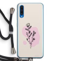 Roses are red: Samsung Galaxy A50 Transparant Hoesje met koord