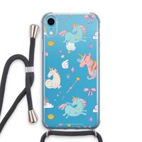 Fantasiewereld: iPhone XR Transparant Hoesje met koord