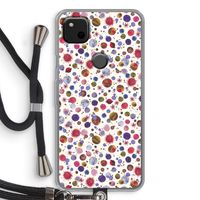 Planets Space: Pixel 4a Transparant Hoesje met koord