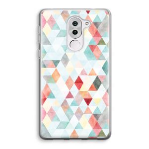 Gekleurde driehoekjes pastel: Honor 6X Transparant Hoesje