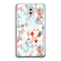 Gekleurde driehoekjes pastel: Honor 6X Transparant Hoesje