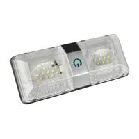D4376D DC11-18V 6W 6000-6500K IP50 48LEDs SMD-5050 Marine RV Dimbare LED Dome licht plafond lamp met Touch Control