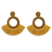 Fringe Oorbellen met gele Strass van Cilla Jewels