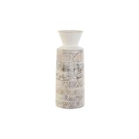 Vaas Home ESPRIT Wit Natuurlijk Mangohout Koloniaal 15 x 15 x 22,5 cm