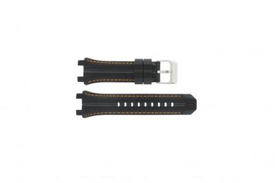 Festina horlogeband F16350/5 Rubber Zwart 23mm + oranje stiksel