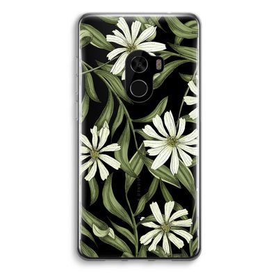 Wit bloemenpatroon: Xiaomi Mi Mix 2 Transparant Hoesje