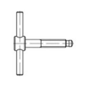 TOOLCRAFT 137848 Knevelschroeven M10 60 mm DIN 6304 Staal Gebruineerd 1 stuk(s)