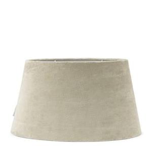 Riviera Maison Lampenkap Beige, Halfrond - Oval Velvet (ØxH) 45x26