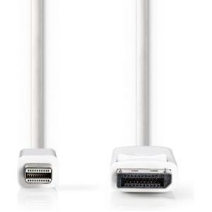 Mini-DisplayPort - DisplayPort-kabel | Mini-DisplayPort male - DisplayPort male | 2,0 m | Wit