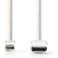 Mini-DisplayPort - DisplayPort-kabel | Mini-DisplayPort male - DisplayPort male | 2,0 m | Wit - thumbnail