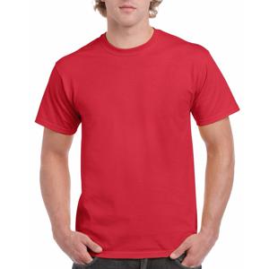 T-shirts rood voor heren - zware 200gr kwaliteit - Basic shirts - Katoen - Korte mouwen