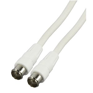 Valueline CABLE-529 coax-kabel 1,5 m F Wit